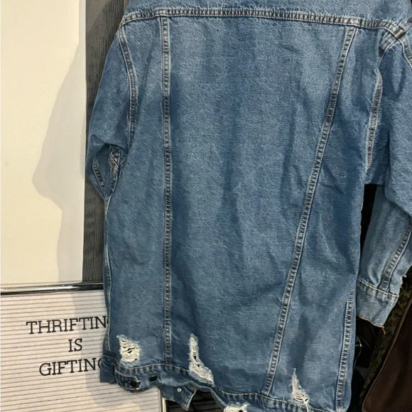 Distressed Denim Jacket - Picture 4 of 9